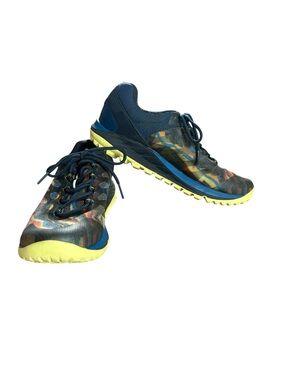 Merrell Antora 2 Rainbow Trail Running Shoes Womens 8 Navy Blue Multi J067188